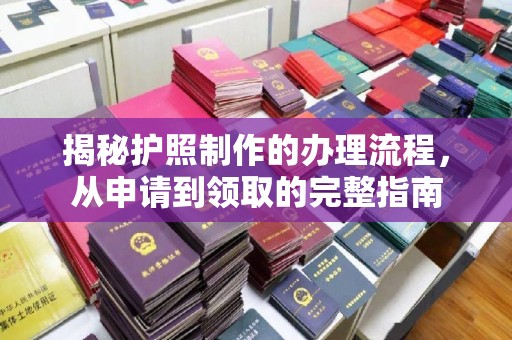 洛阳揭秘护照制作的办理流程，从申请到领取的完整指南