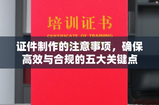 洛阳证件制作的注意事项，确保高效与合规的五大关键点