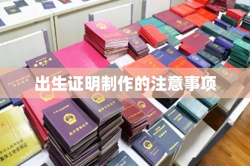 洛阳出生证明制作的注意事项