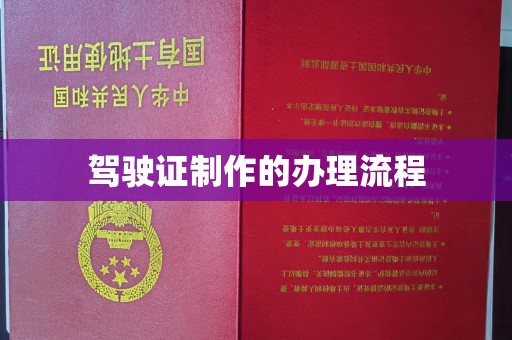 洛阳驾驶证制作的办理流程