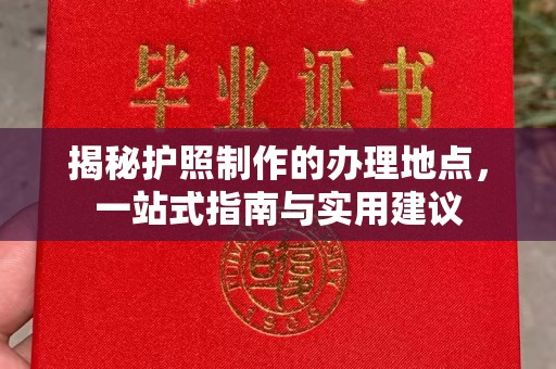 洛阳揭秘护照制作的办理地点，一站式指南与实用建议
